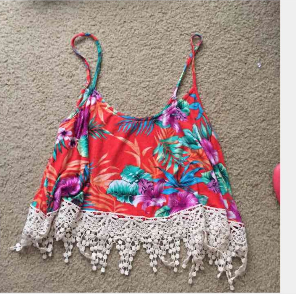 Floral crop top