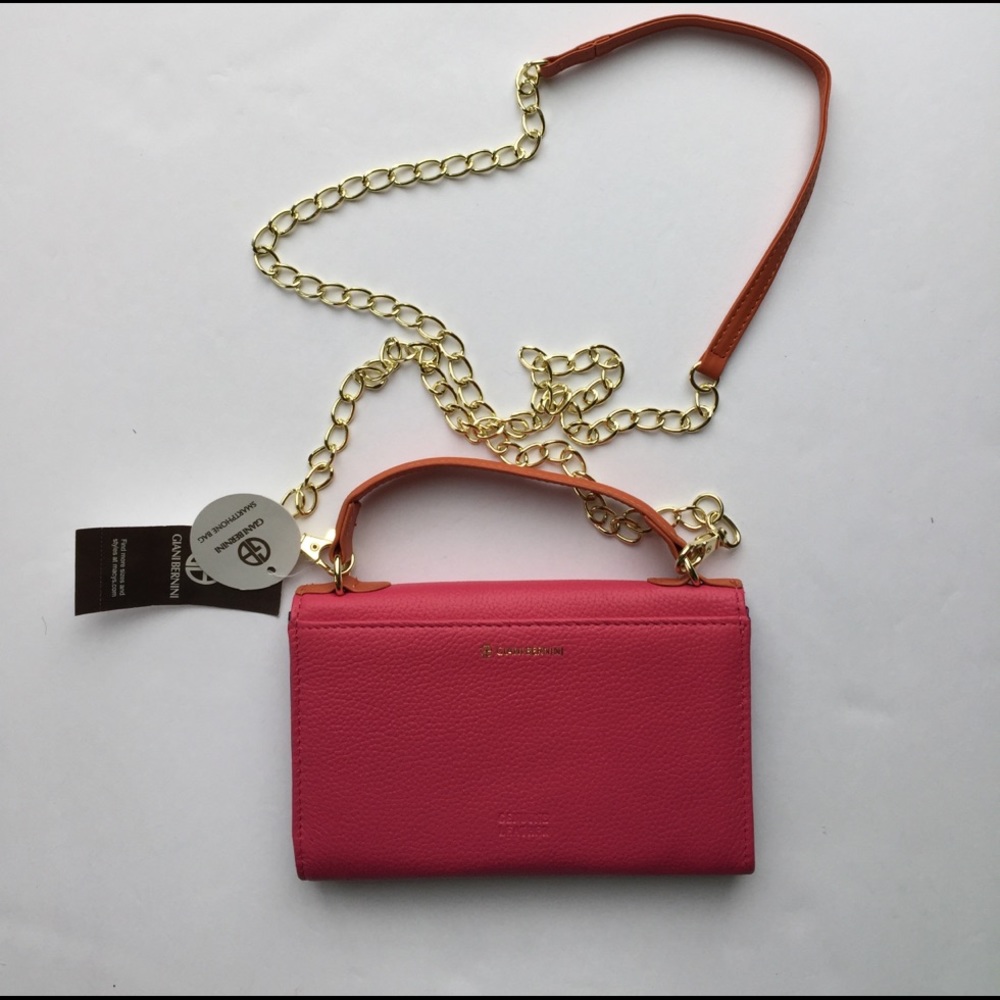NWT GIANI BERNINI GENUINE LEATHER Smartphone bag