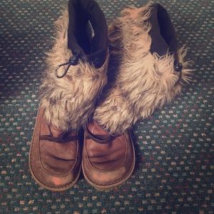Sorel brown fur winter boots
