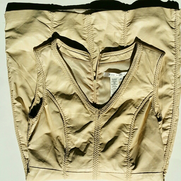 Max studio beige leather dress - Picture 3 of 7