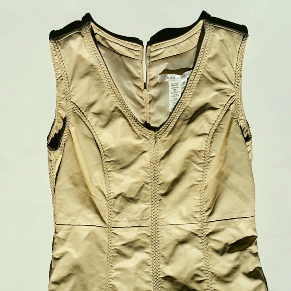 Max studio beige leather dress - Picture 4 of 7
