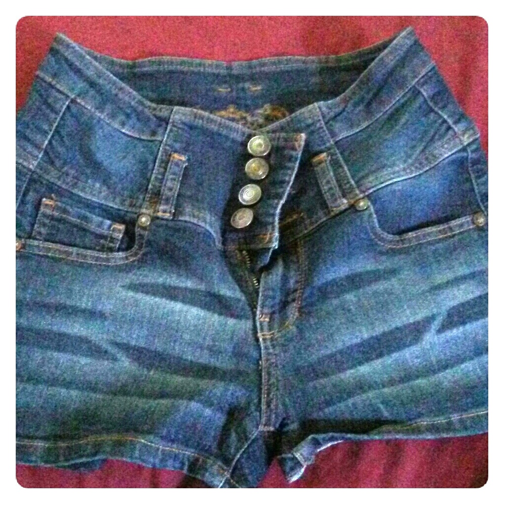Denim shorts