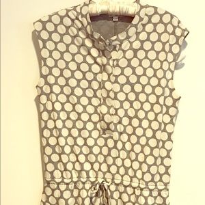 Gap polka dot short sleeve dress
