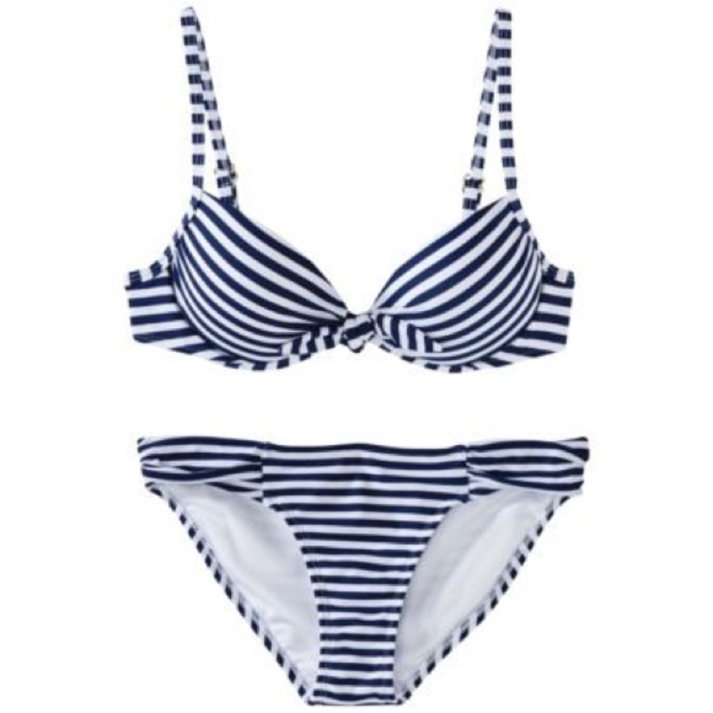 Xhilaration Striped Bikini Set