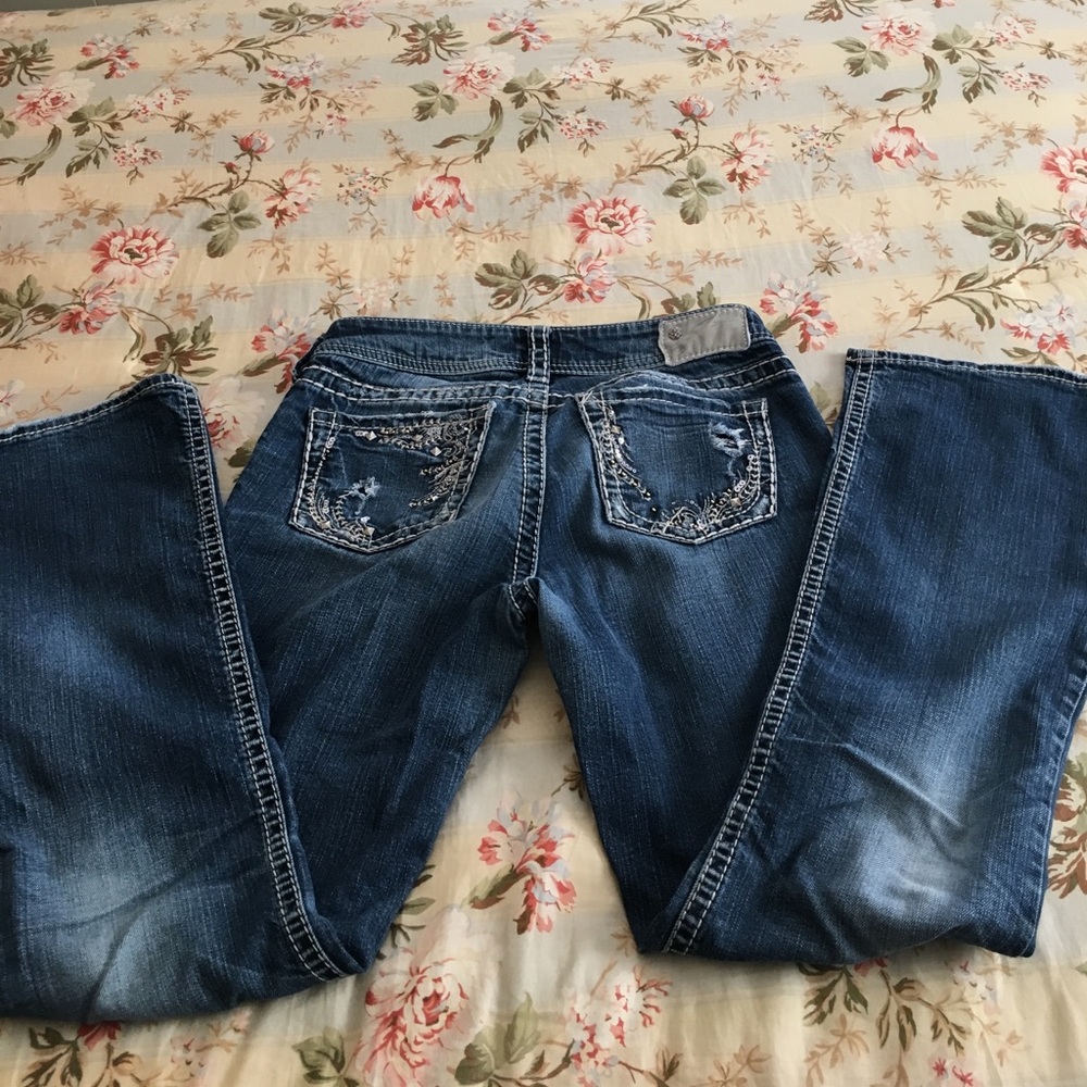Silver jeans
