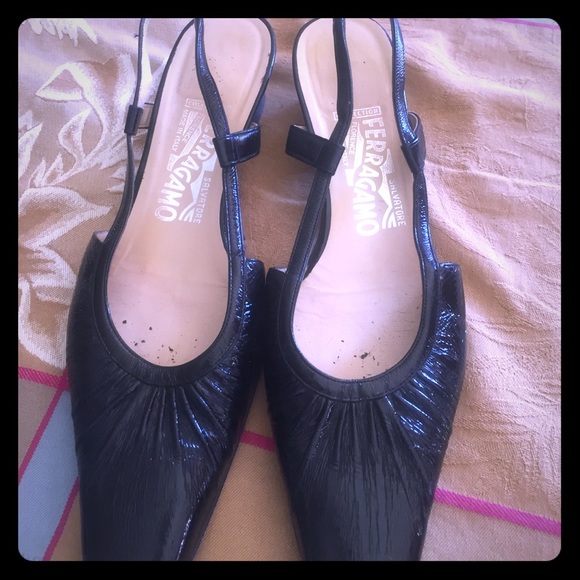 Ferragamo kitten heal sling back - Picture 1 of 7