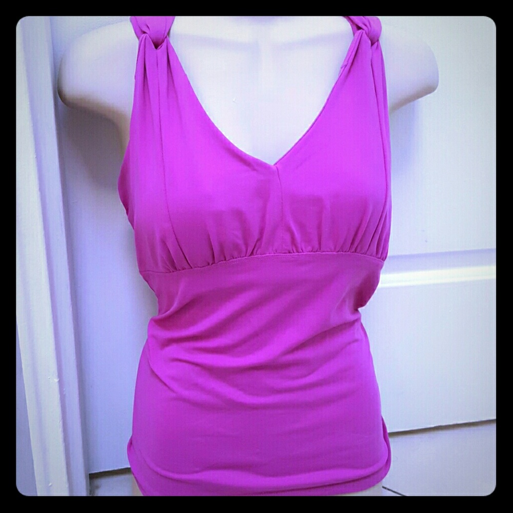 Purple pink workout tank top