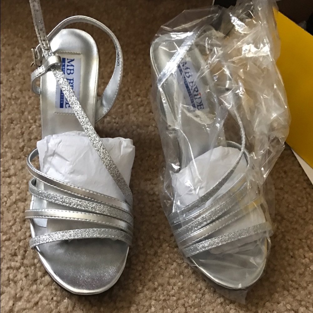 silver heels