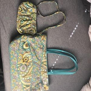Vera Bradley Small Purse In Pattern Lemon Parfait