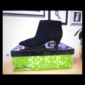 Sam Edelman Black Suede Booties
