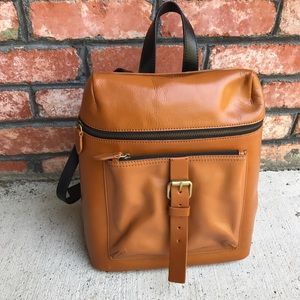 Kelsi Dagger Metro Buckle Leather Backpack