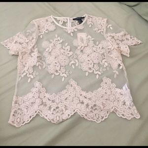 Forever 21 floral crop top