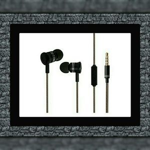In-Ear 3.5mm Stereo Headphones w/Microphone & Case