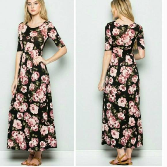 Floral Maxi Dress - Picture 2 of 5