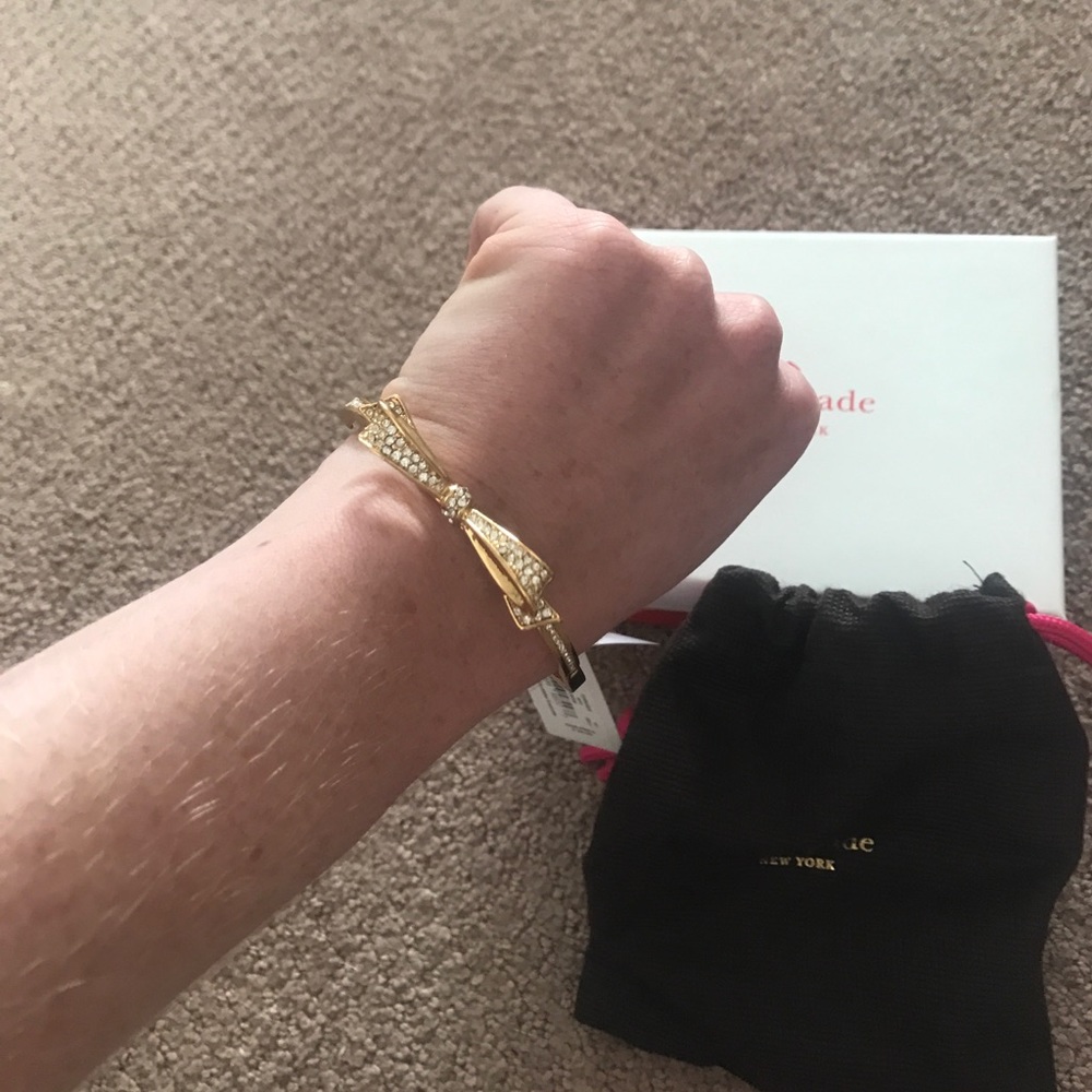 Kate Spade gold bow bracelet