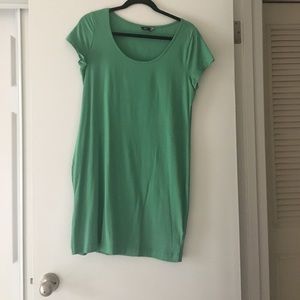 H&M green jersey knot dress
