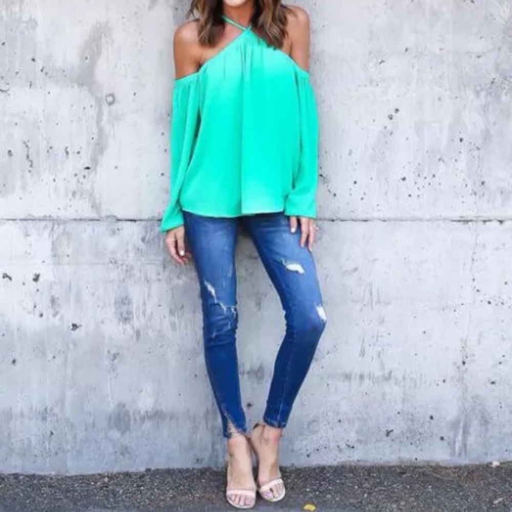 Teal Blouse - Picture 4 of 4