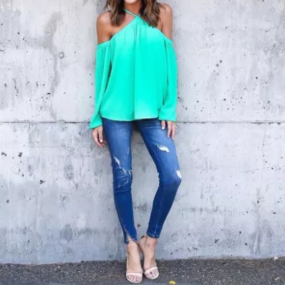 Teal Blouse - Picture 4 of 4