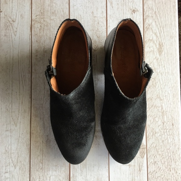 Madewell Shoes - MADEWELL Suede Leather Heeled Booties