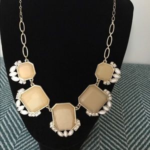 Beige and gold necklace