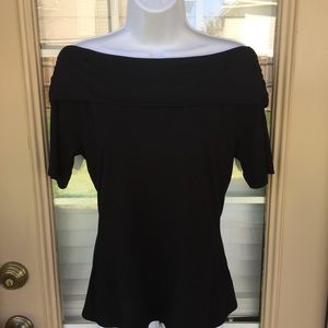 White House Black Market off the shoulder top, blk
