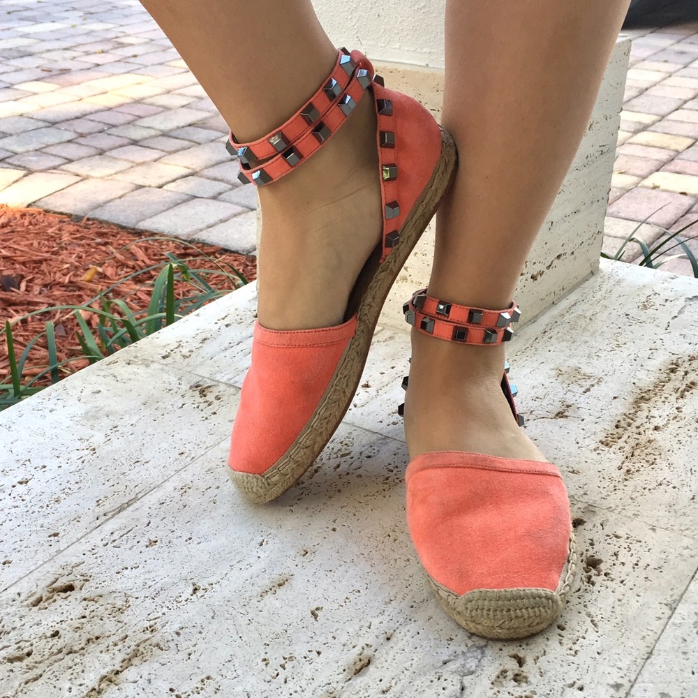 Rebecca Minkoff Gilles Coral Studded Espadrilles