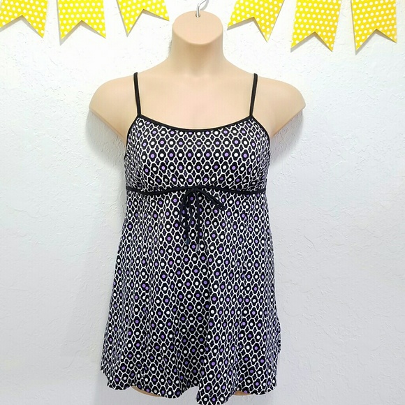 Other - One Piece Swimsuit Modest Faux Dress G6