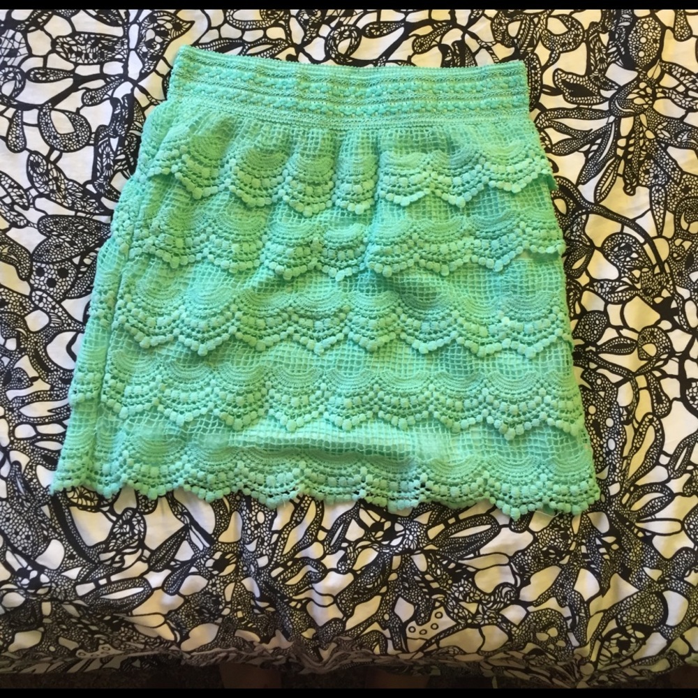 Teal skirt