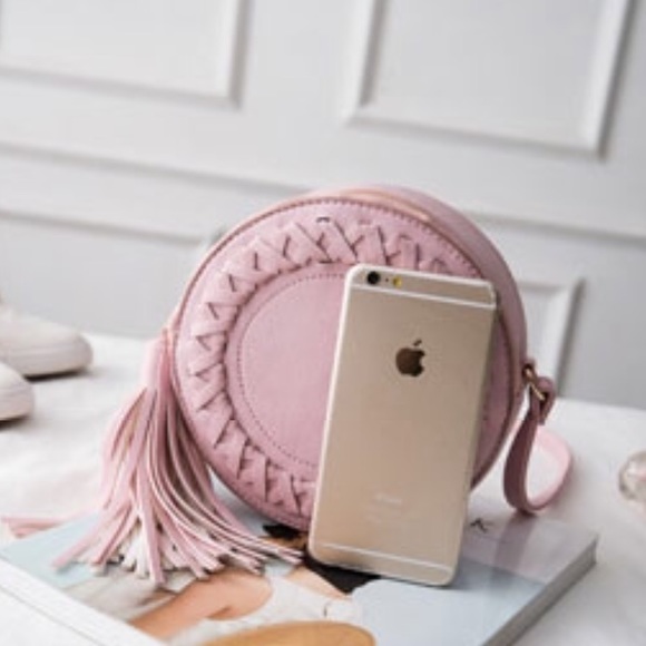 dusty pink crossbody bag - Picture 4 of 5