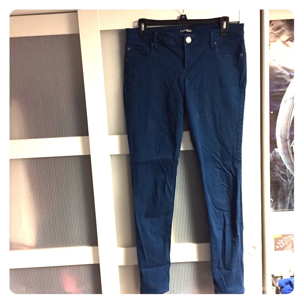 Express Dark Teal/ Aqua Jeans
