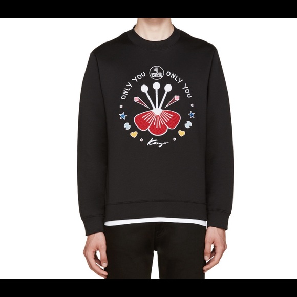 KENZO: Black Only You Pullover - Picture 2 of 3