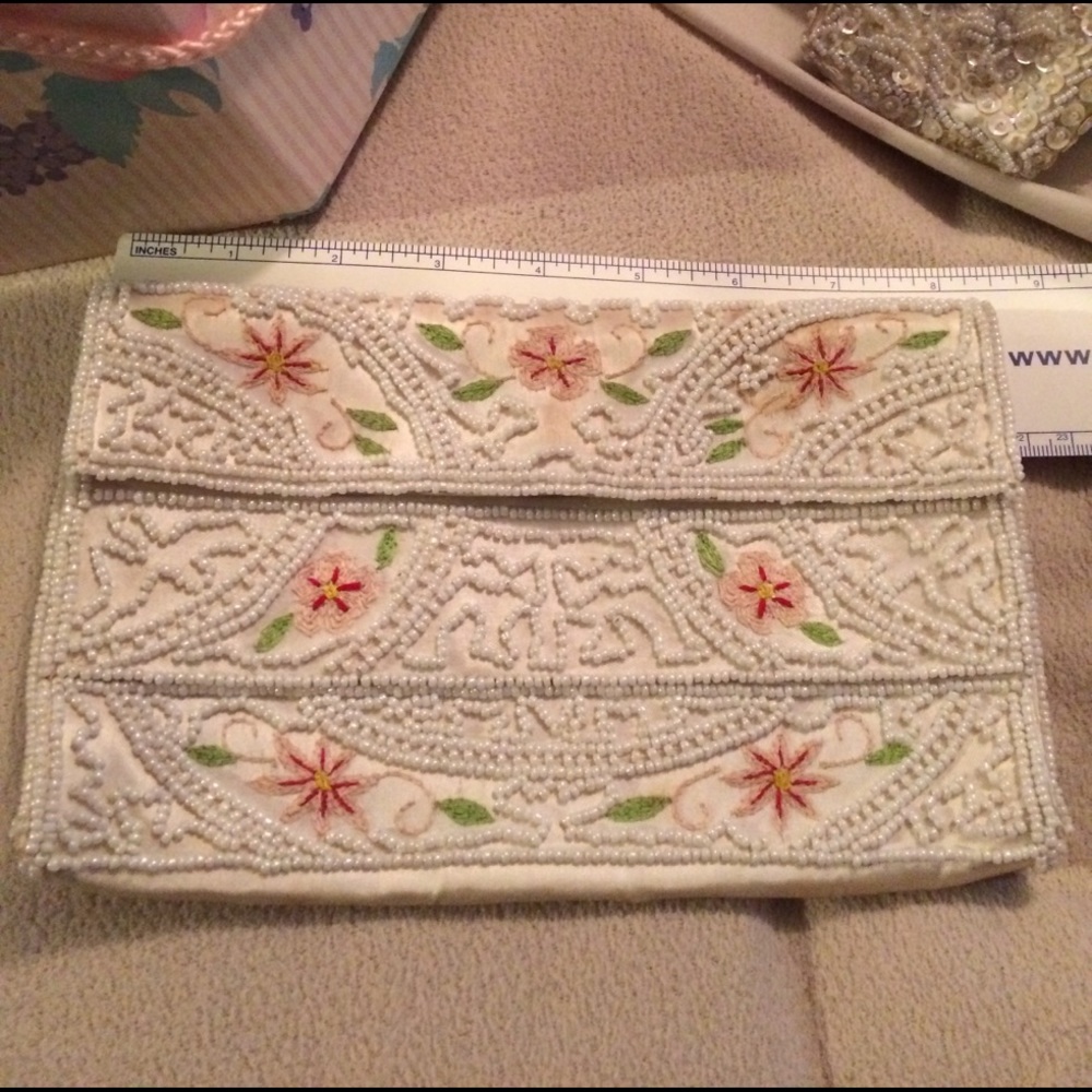 Vintage beaded clutch