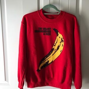 Velvet Underground & Nico Red Sweatshirt
