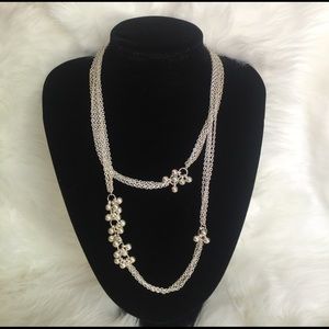Silver Necklace with matching Bracelet
