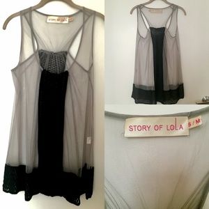 LAST CALL! Sheer Tunic Top - Sz S/M