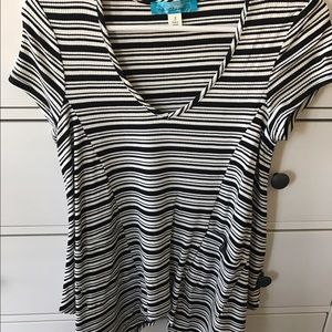 Black and White striped top