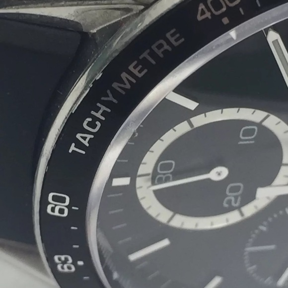 TAG HEUER CARRERA AUTOMATIC GENTS RUBBER  WATCH - Picture 4 of 5