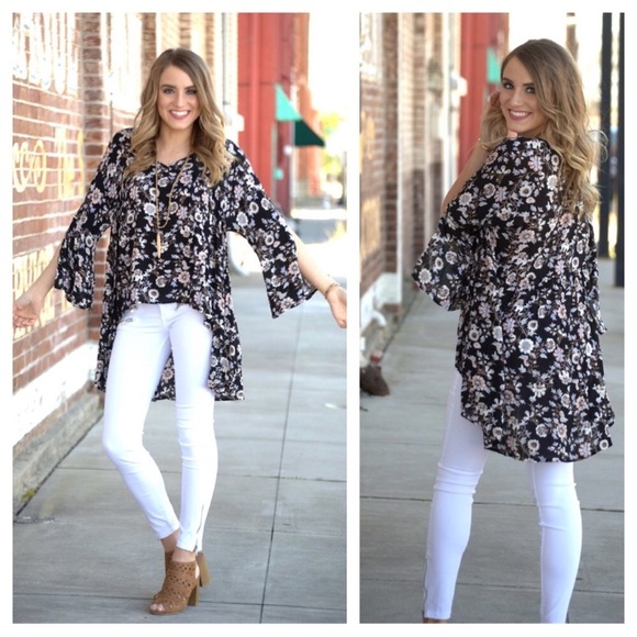 Floral high low tunic - Picture 2 of 4