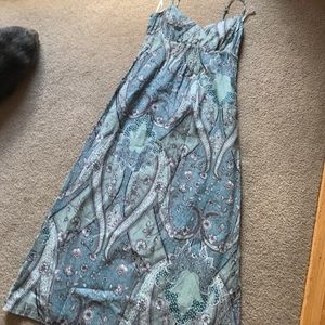 Blue paisley sun dress