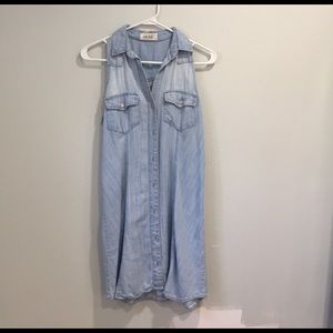 anthropologie cloth and stone denim dress