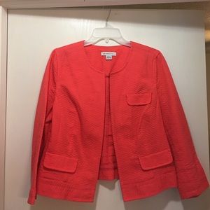 Liz Claiborne Coral Open Jacket L