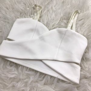 White crop top