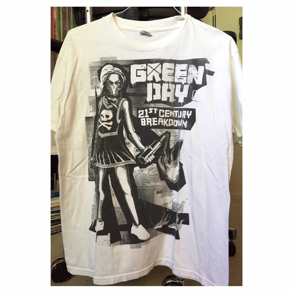Green Day 21st century breakdown tour shirt