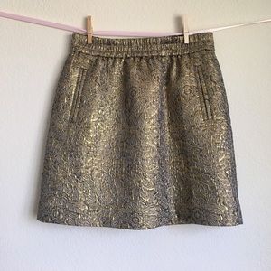 🎀CLEARANCE🎀LOFT Golden Mini Skirt