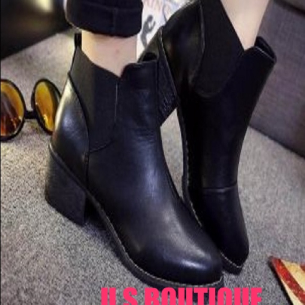 Chunky Heel Ankle Boots