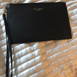 Ted Baker black clutch/ wristlet