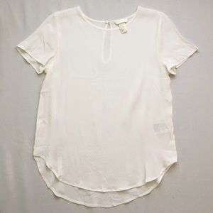 H&M white sheer blouse. H&M white sheer blouse.
