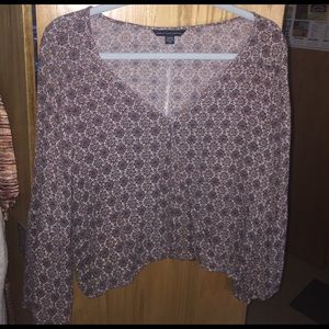 American Eagle Bell Sleeve Top
