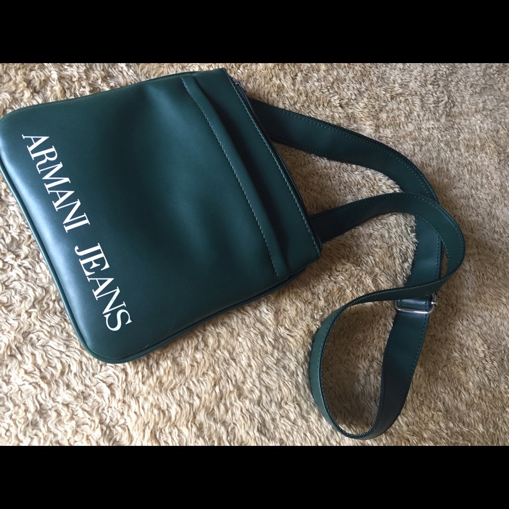 Armani Jeans pouch green bag