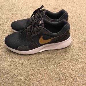 Nike Gray and gold Roshe. Women's size 10